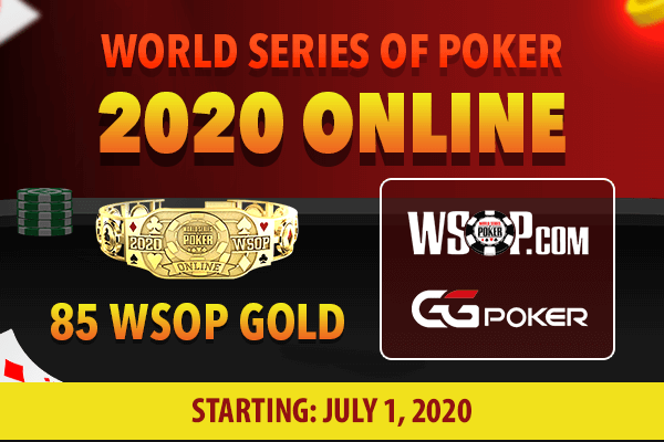 World series of poker - Starting July 1 2020